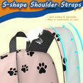 thumbnail image 5 of Dog Paw Print Pink Pattern 17" School Backpacks for Teens,Waterproof Oxford Fabric,S-Shape Padded Straps for School,Travel,Hiking,Camping, 5 of 6
