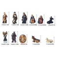thumbnail image 4 of uhnmki Scene Desktop Ornament Manger Display with Figurines Stable Cottage for Holiday Tabletop, 4 of 5