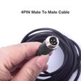thumbnail image 3 of Tholdsy Cable de extensión de cámara de coche DVR de 4 pines, marcha atrás para autobús, camión, cámara de visión trasera de respaldo, Type2 NO2, 3 of 6