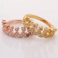 thumbnail image 2 of QQTDFG 18K Rose Gold Plated Fashion Ring AAA Zirconia Women Crown B287-18K Rose Gold Plated-7, 2 of 2