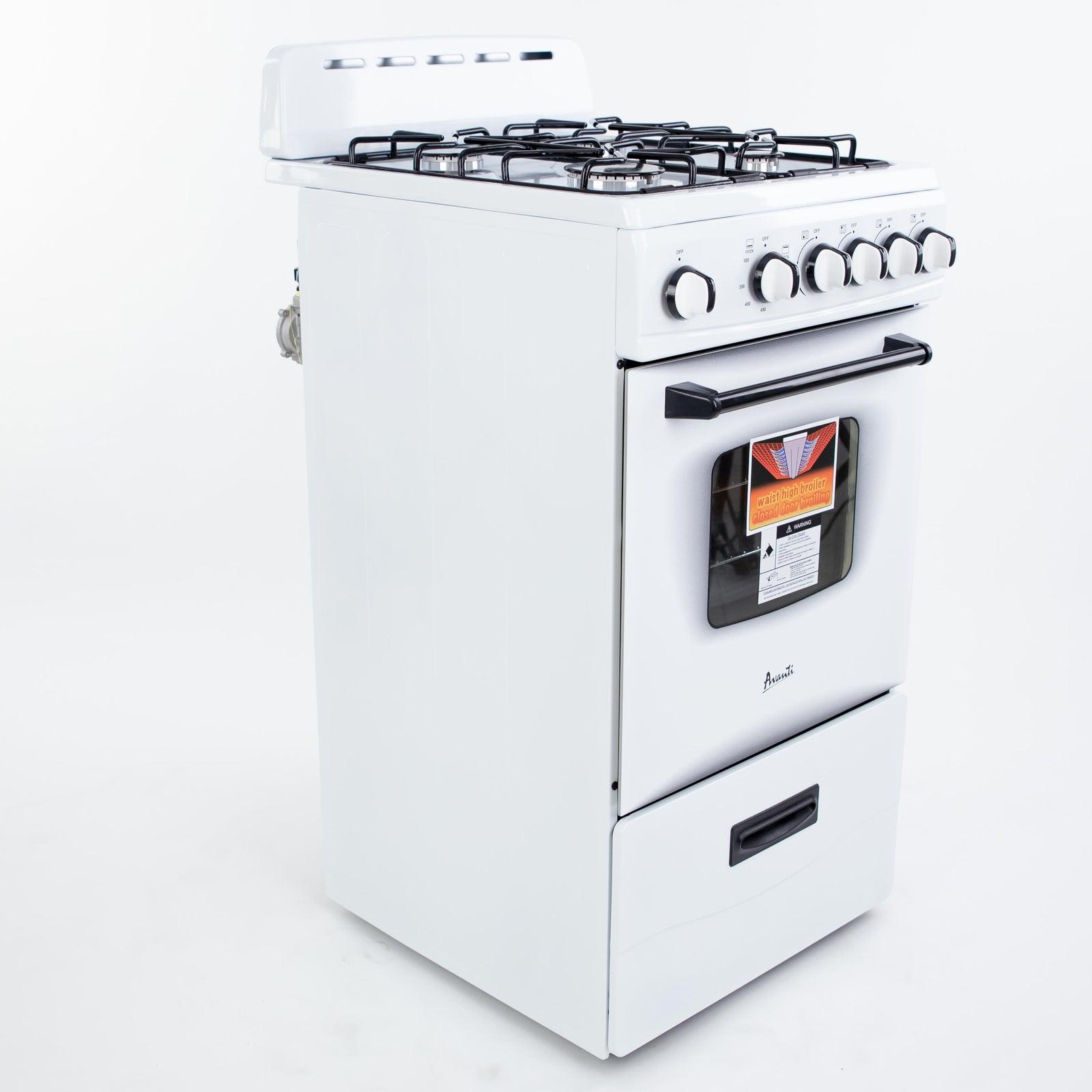 Avanti 20" Compact Gas Range Oven, in White (GR2011CW)