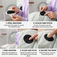 thumbnail image 5 of 40pcs Black Patch for Clothing Repair, Clothes Patches Self Adhesive, NOGIS Fabric Patches Stick On Patches Tape for Coat Clothing Tent Sleeping Bags Ski Pants Holes Fixing Round, 5 of 7