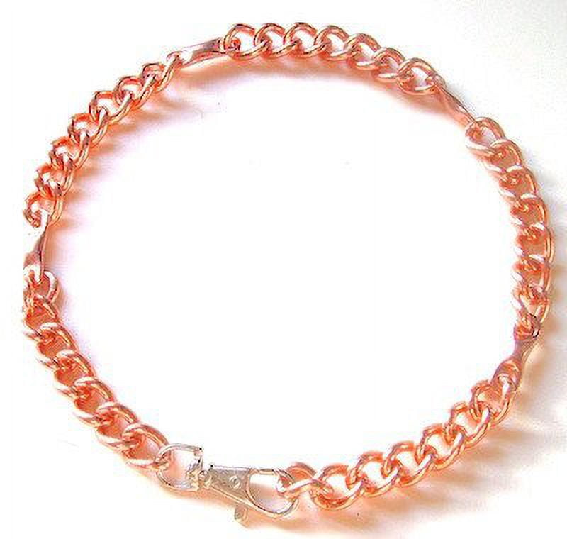 Copper Magnetic Therapy Dog Collars Made to measure in Solid Copper with Magnets (14 inches)