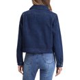thumbnail image 3 of INSPIRE CHIC Denim Jacket for Women's Casual Collar Long Sleeve Button Down Jean Denim Jacket XS Deep Blue, 3 of 6