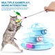 thumbnail image 4 of Juguete para gatos 2 en 1, juguete de laberinto para gatos de 4 niveles, juguete de pelota para jugar con gatitos, juguete interactivo para gatos (azul) JAMW Sencillez, 4 of 5