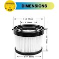 thumbnail image 4 of WWS-5 Pack Filtres de Remplacement HEPA DCV5011H Compatibles avec Aspirateur à Main Sans Fil DEWALT DCV501HB, 4 of 4