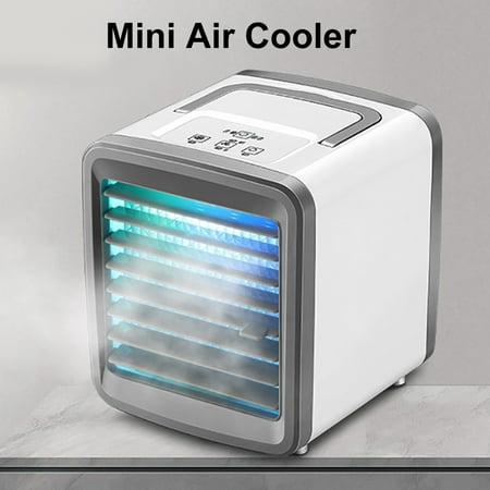 

GoFJ 300ml Mini Air Conditioner Cooler Home Office Portable LED Light Cooling Fan