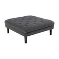 thumbnail image 6 of Mary Dark Gray Velvet Tufted Sofa Chaise Chair Ottoman Living Room Set, 6 of 6