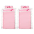 thumbnail image 1 of ColoMX 2 sets accesorios para muñecas de ropa de cama kit de cama de muñecas almohada realista de juego de dormitorio realista accesorios de muebles de casa de muñecas, 1 of 8