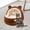 Brown M, variant on Semi Enclosed Pet Cat Nest Kitten Hut Nonslip Waterproof Bottom Cat Bed Cave Brown M