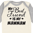 thumbnail image 4 of Inktastic My Best Friend is My Mawmaw with Hearts Boys or Girls Long Sleeve Baby Bodysuit, 4 of 5