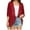 Red, variant on hgsbede Women's Solid Puff Sleeve Kimono Cardigan Loose Chiffon Cover Up Casual Blouse Tops