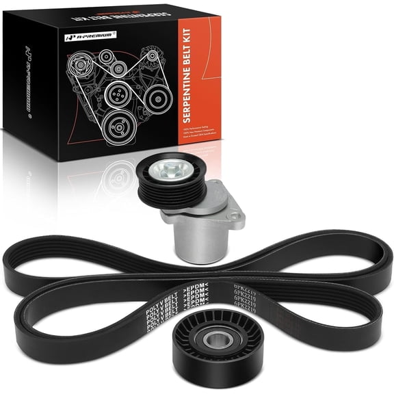 A-Premium Timing Belt Kit W/Tensioner Compatible with Ford - Focus 2007-2011, Transit Connect 2010-2013 - 2.0L