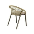 thumbnail image 4 of Modway Meadow Outdoor Patio Dining Chairs Set of 2, Oatmeal, 4 of 7