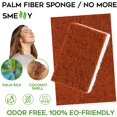 thumbnail image 2 of Natural Plant Based Scrub Sponge 15Pack, Palm Fiber Scrubbing Sponge with Non Scratch Biodegradable Compostable Sponges,Durable No Smell Dishwashing Kitchen Scrubber, 2 of 7
