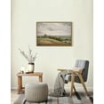 thumbnail image 6 of Drsoum 16x24in Landscape Canvas Vintage Classical Framed Paints White Clouds Over Vast Grassland Room Decor - Natural Framed, 6 of 6