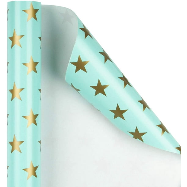Mint and sale gold wrapping paper