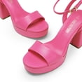 thumbnail image 3 of Sandalia DREAM PAIRS SDHS2423W Tacón Grueso 10.5 cm Rosa, 3 of 6