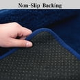 thumbnail image 6 of Homieway Bathroom Rug Soft Microfiber Bath Rug, Ultra Absorbent Bath Mats with Non Slip Backing, Machine Washable Plush Bathroom Floor Mat for Shower, Tub, and Home Decor, Navy, 16"×24", 6 of 7