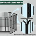 thumbnail image 3 of Corral plegable de 6 paneles con puerta para perros pequeños y medianos corral interior para camping patio 100x50x60 cm medio, 3 of 7