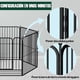 thumbnail image 3 of Corral plegable de 6 paneles con puerta para perros pequeños y medianos corral interior para camping patio 100x50x60 cm medio, 3 of 7