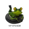 thumbnail image 2 of CARRFA Floating Resin Frog Figurine Pond Decor, Water Floating Frog Ornament, Animal Gardening Gifts for Home Yard Garden Pond Decoration, 2 of 10