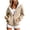 Beige, variant on Leopard Print Zip Up Hoodie Women Oversized Y2k Fleece Hooded Sweatshirts Coffee,Size M