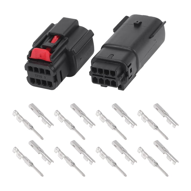 Conectores de arnés de cableado a prueba de agua de 8 pines para faros de automóvil, macho y hembra, para Buick y Chevy, 1 juego