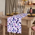 thumbnail image 2 of Table Runners 72 Inches Long Dress Scarves, Spring Purple Leaves Farmhouse Kitchen/Dining Table Runner, Coffee Tablerunners, Country Leaf Plants Pastoral 14x72 Inch, 2 of 9