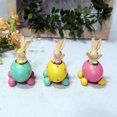 thumbnail image 5 of resina conejo sentado cáscara de huevo decoraciones primavera Pascua figuritas accesorios de mesa para fiesta hogar vacaciones jardín ornamento esquí esquí Gafas de esquí, 5 of 5