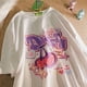 thumbnail image 1 of Las camisetas de manga corta de verano de media manga que reducen la edad de las estudiantes femeninas, holgadas, de nicho retro americano, nuevo y dulce estilo de Cherry, son versátiles y modernas., 1 of 4