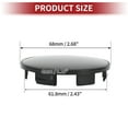 thumbnail image 4 of Unique Bargains 68mm 2.68" Black Wheel Hub Center Caps Wheel Hub Caps Covers Protectors, 4 of 6