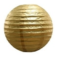 thumbnail image 1 of Round Paper Lanterns - Set of 5 (Metallic Gold), 1 of 5