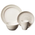 thumbnail image 2 of Gibson 16 Pièces Glaçure Réactive Vaisselle Set Assiettes, Bols et Tasses, Crème, 2 of 7