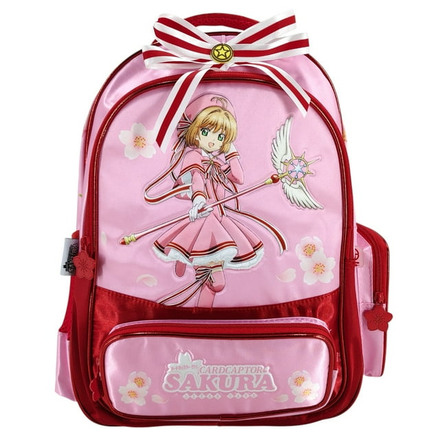 Mochila Escolar para Niña de Anime Personaje Sakura Cardcaptor Multicolor