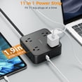 thumbnail image 3 of Protector contra sobretensiones Power Strip TESSAN de 10 pies con 8 tomas de corriente alterna y 3 USB, 3 of 6