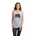 thumbnail image 2 of Thread Tank Home Roots State North Dakota ND Women's Sleeveless Muscle Tank Top Sport Grey Small, 2 of 4