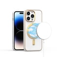 thumbnail image 6 of For Samsung Galaxy S24 5G Ultimate PU Leather Hybrid with MagSafe Compatible Bumper Hard PC Gold Frame Protection Cover ,Xpm Phone Case [ White ], 6 of 10