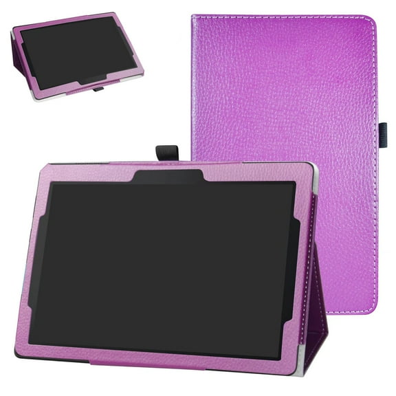 Labanema 10.1" Lenovo Tab E10 2018 Case, PU Leather Folio Stand Protective Case, Cover for 10.1" Lenovo Tab E10 2018 (Purple)