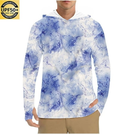 Awdenio Tshirts Shirts for Men Long Sleeve UPF 50+ UV Protection Fishing Shirt Lightweight Quick Dry Athletic with Thumbholes