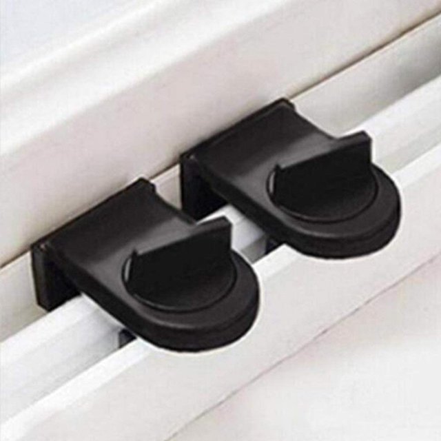 2 cerraduras para ventana corredera, para seguridad infantil, puerta corredera regulable, protección infantil, seguridad infantil TUNC Sencillez