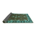 thumbnail image 2 of Ahgly Company Indoor Rectangle Oriental Turquoise Blue Traditional Area Rugs, 8' x 12', 2 of 4