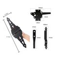 thumbnail image 2 of Juego de herrajes para portones HOME MASTER HARDWARE Heavy Duty Black, 2 of 9