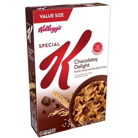 Kellogg's Special K Chocolatey Delight Breakfast Cereal Value Size 18.5 (Best Non Dairy Milk For Cereal)