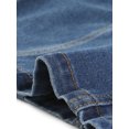 thumbnail image 5 of MODA NOVA Juniors Denim Collarless Button Down Long Sleeve Jean Jacket Blue XL, 5 of 5