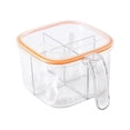 thumbnail image 3 of Caja de condimentos de 4 compartimentos Contenedor de especias Caja de condimentos Accesorios Condimento Naranja, 3 of 9