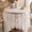 White#13182🌈, variant on Elegant White Round Lace Tablecloth 150cm Polyester Decorative Table Cover for Living Room TV Cabinet Retro Home Decor Multipurpose Soft Lightweight Cloth 59 Inch Diameter