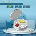 thumbnail image 3 of 20pcs Sublimation Blank Pill Box 3 Compartment Medicine Pill Case,Portable Pill Box for Pocket or Purse Pill Boxs Decorative Metal, 3 of 6