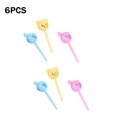 thumbnail image 1 of 6pcs Tenedor de Frutas Mini Cartoon Children Toothpick Prod Plastic Decorative Lunch Box Accessory Inevent HA000436-00, 1 of 2
