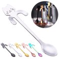 thumbnail image 4 of Coofit Coffee Spoon Stainless Steel Hanging Cat Design Espresso Spoon Dessert Spoon, 4 of 6